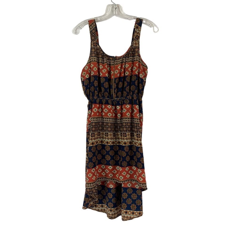 Mine Women's Navy Blue & Brown Summer Dress
